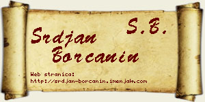 Srđan Borčanin vizit kartica